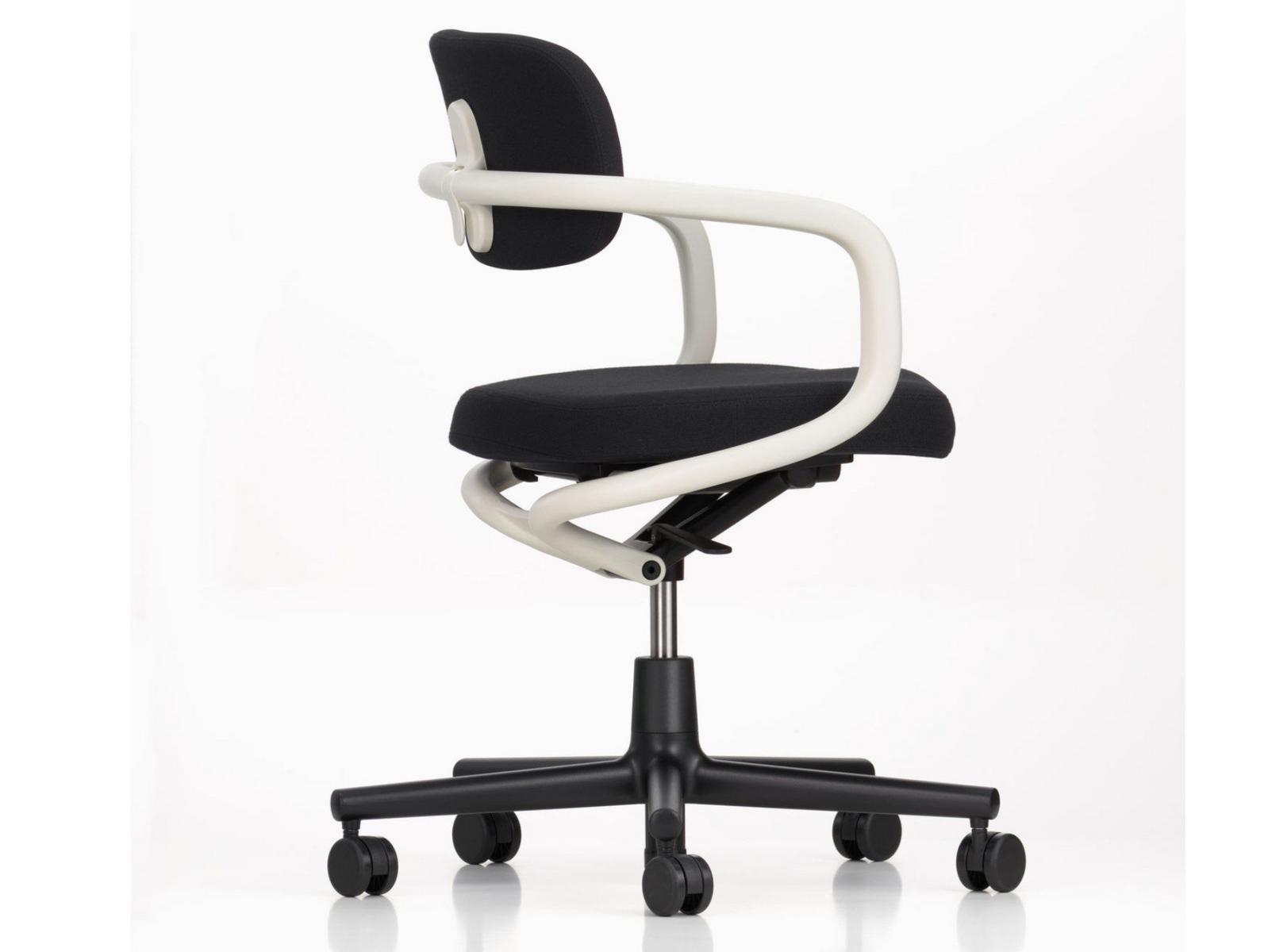 Height-adjustable fabric office chair with armrests | Allstar by Vitra