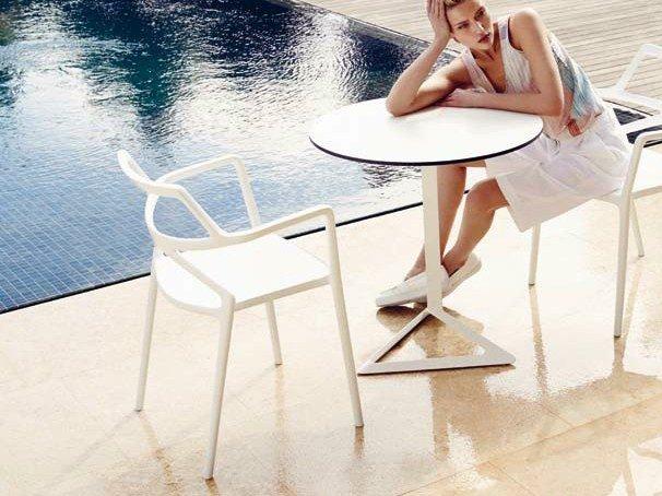 Garden chair with armrests | Delta by Vondom