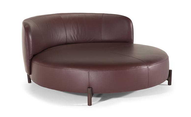 Leather day bed | Amalia by Natuzzi Italia