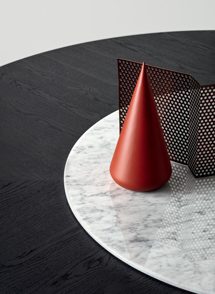 Wooden table with Lazy Susan | Ettore by Pianca
