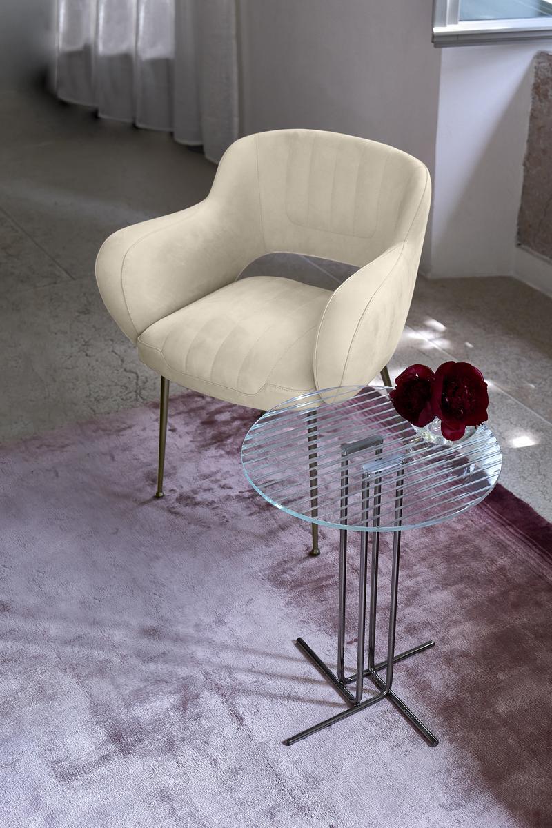 Round metal and glass coffee table | Odissey by Arketipo