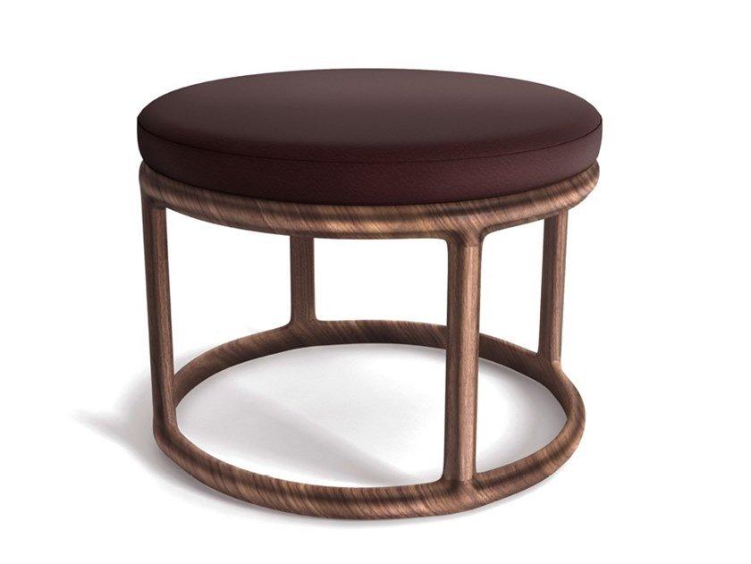 Round fabric pouf | Camden by Visionnair