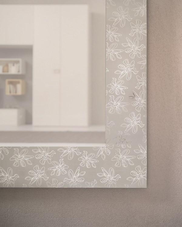 Rectangular wall-mounted hall mirror | Holly by Riflessi