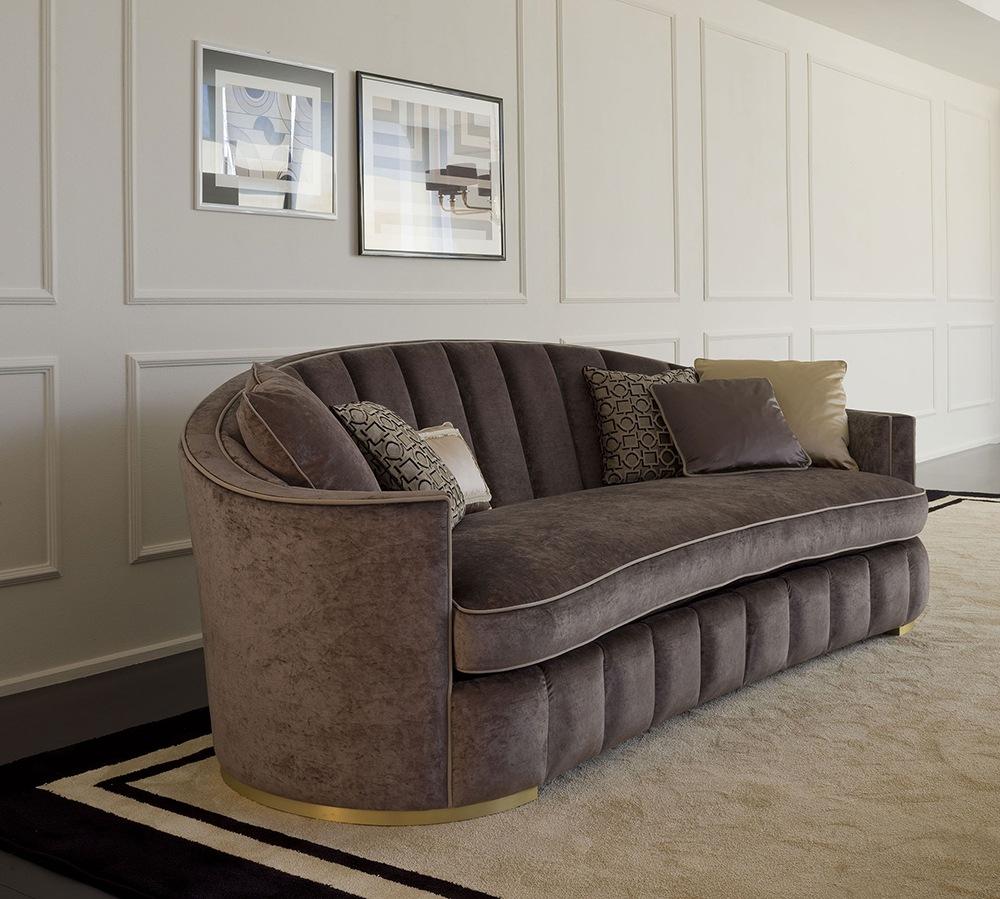 Curved velvet sofa | Eliodoro by Galimberti Nino