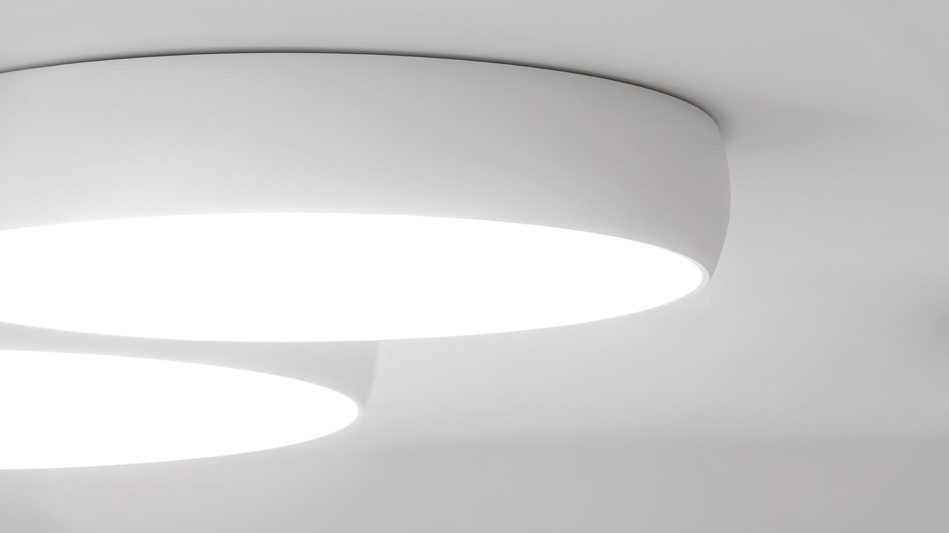 LED ceiling lamp with dimmer | Drum 70 by Arkoslight