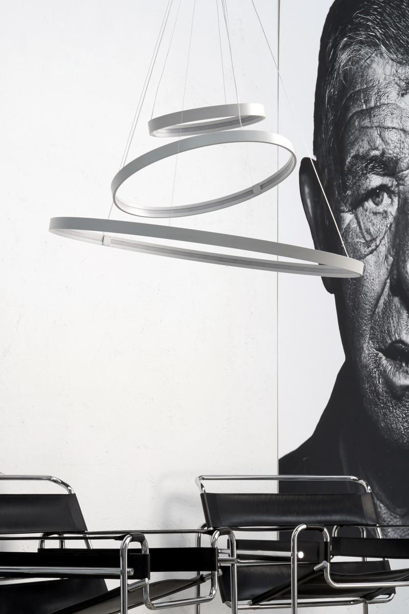 LED aluminium pendant lamp | Rings Orizzontale by Zava