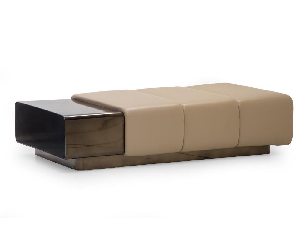 Leather pouf / coffee table | Cigar by Formitalia