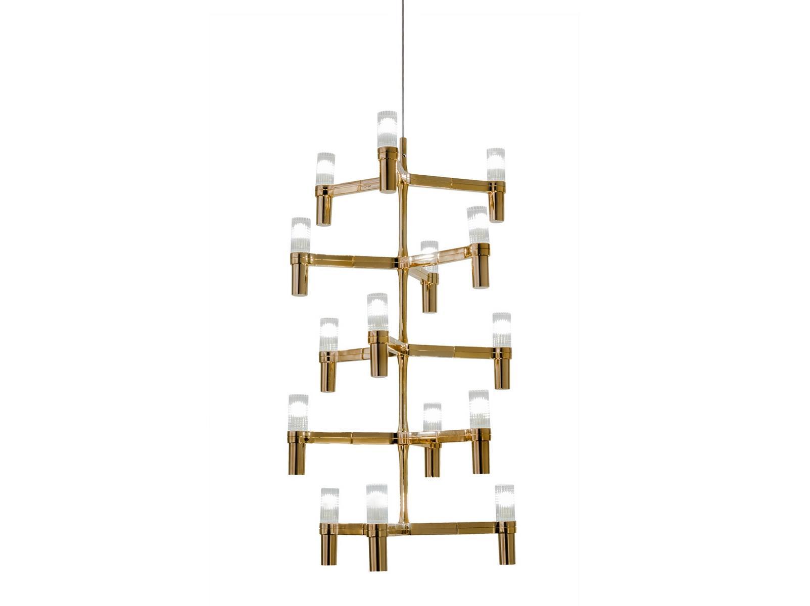 Die cast aluminium chandelier | Crown Multi by Nemo