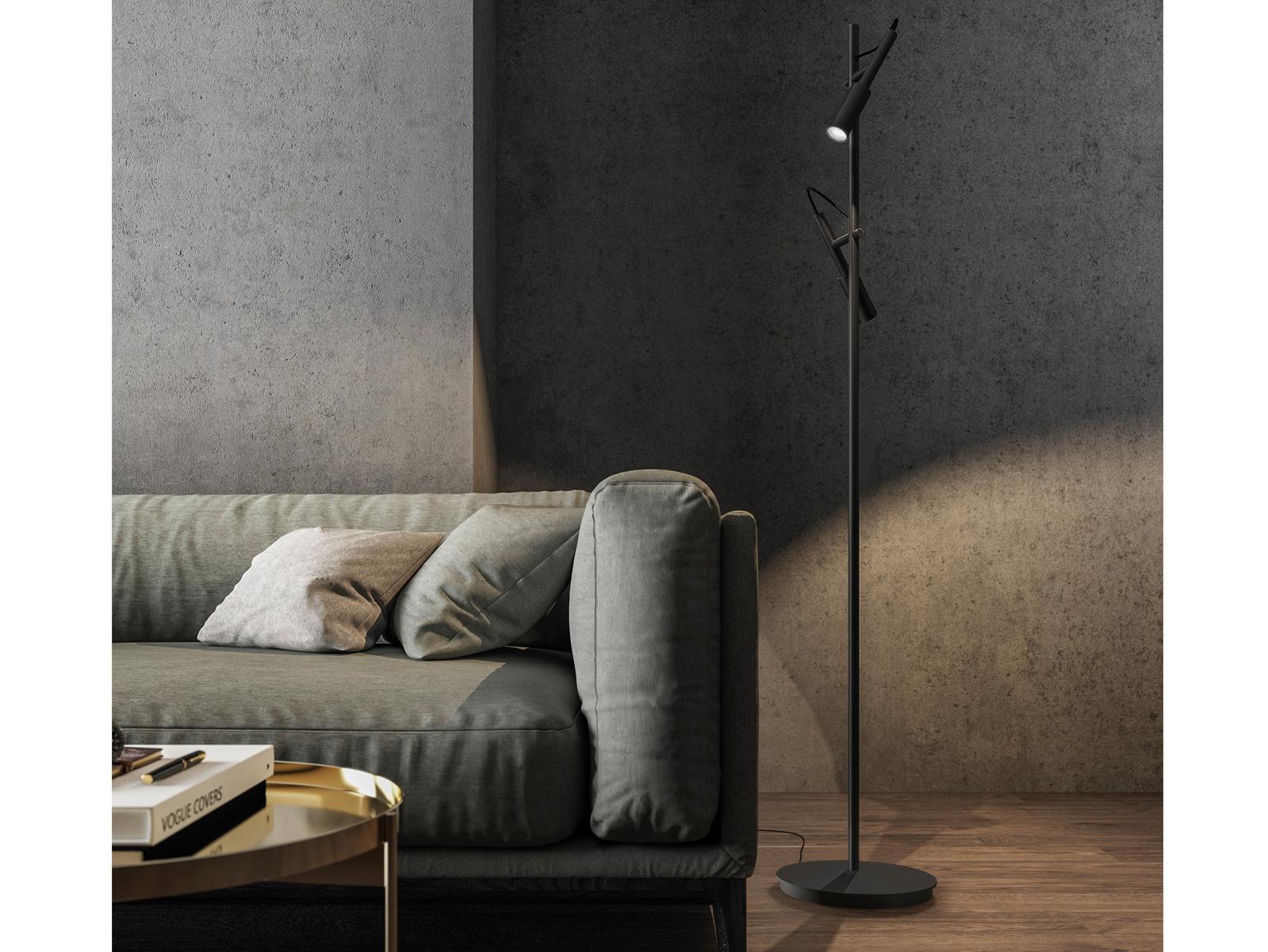 LED adjustable aluminium floor lamp | Tubino by Panzeri
