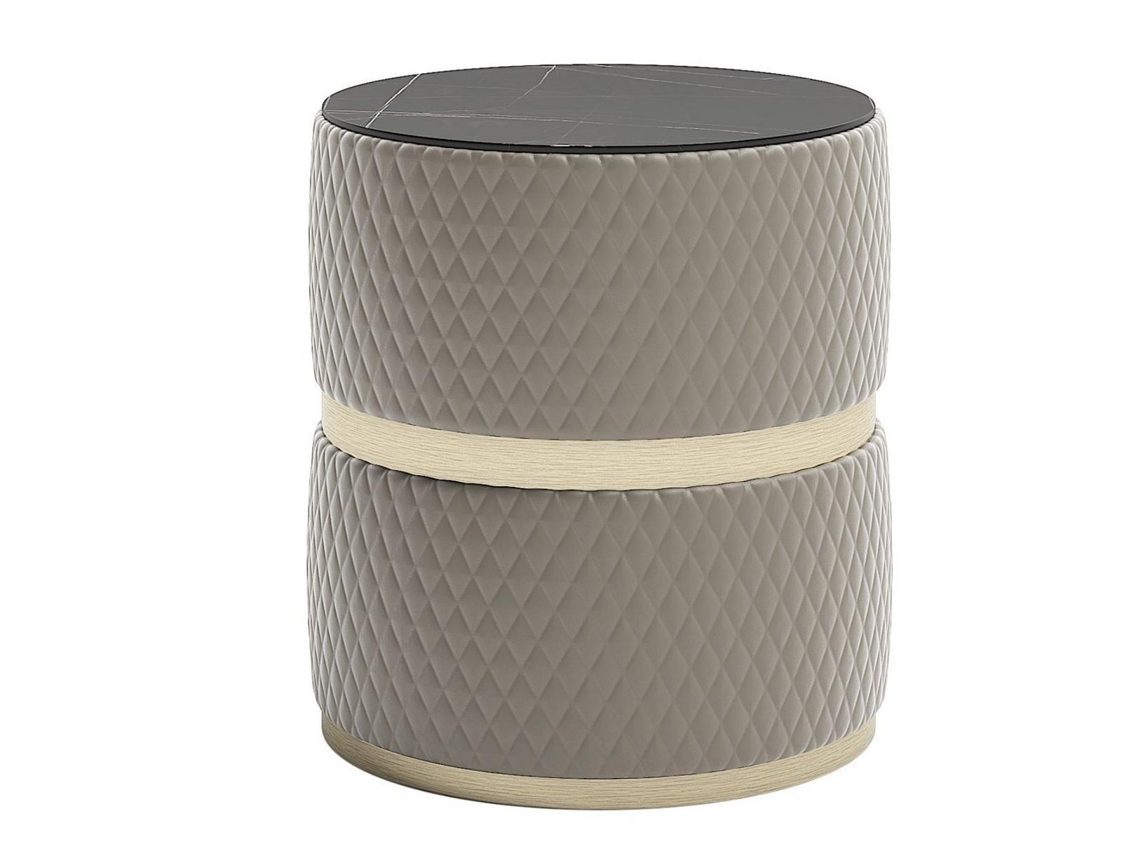 Round fabric coffee table | Cookie 50 by Capital Collection