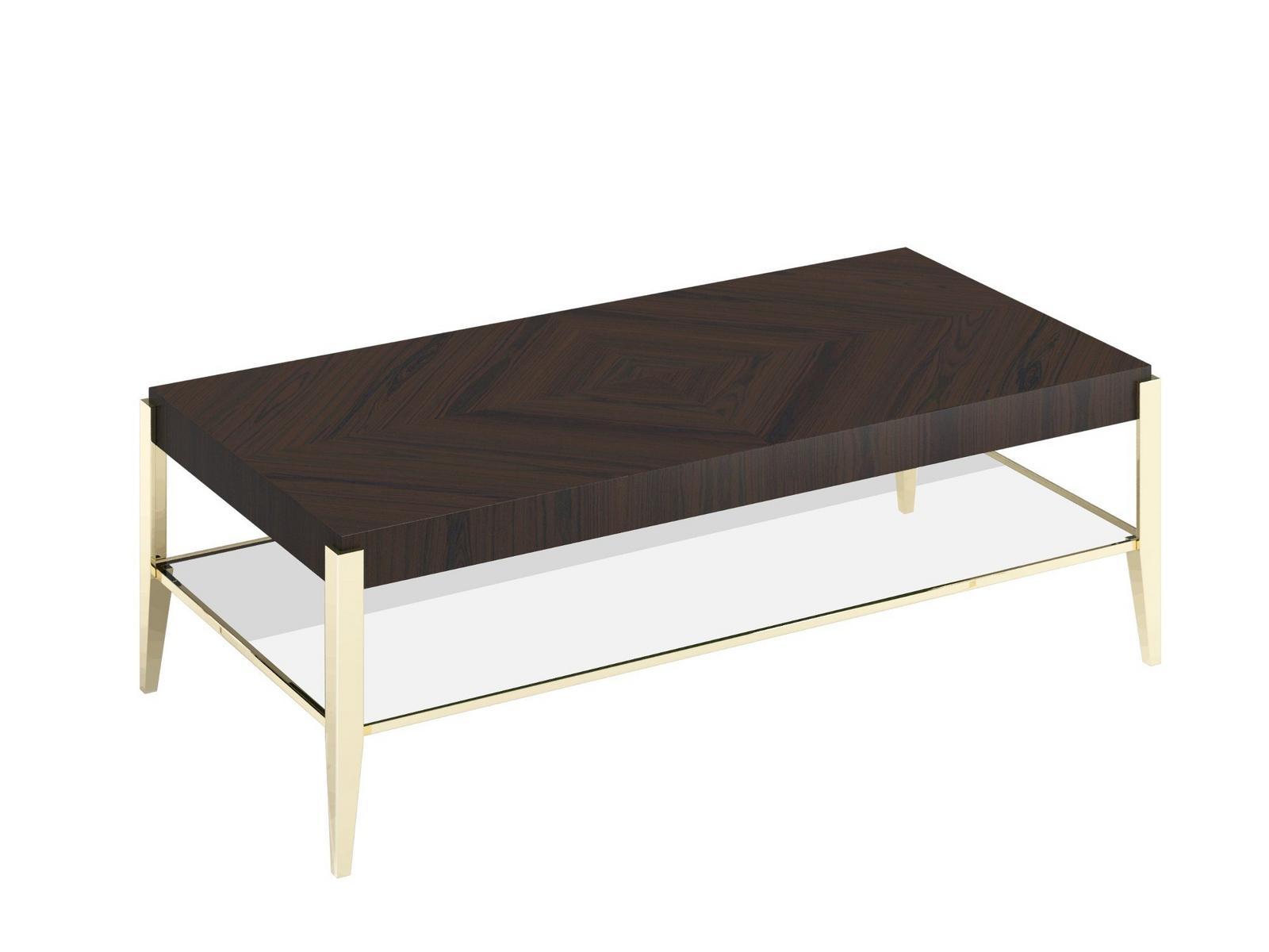 Low rectangular wooden coffee table for living room | Alias R by Capital Collection