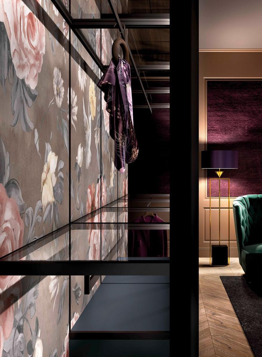 Glass and aluminium wardrobe | Glass by Olivieri