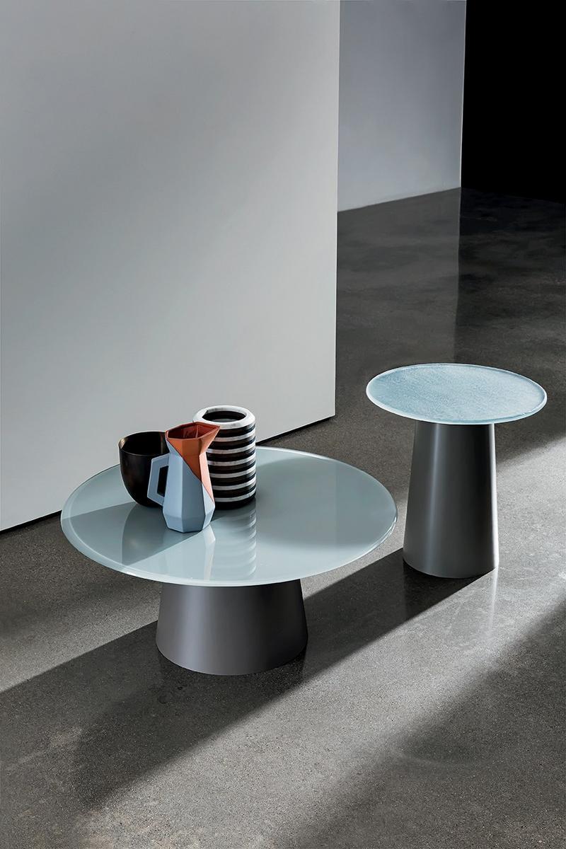 Round glass coffee table | Totem by Sovet