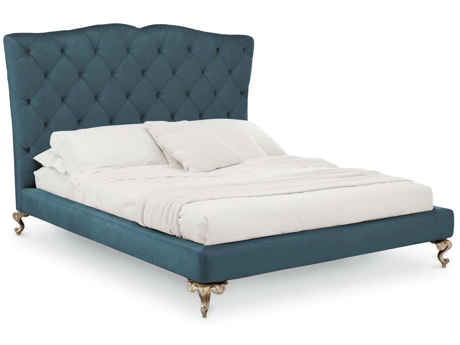 Upholstered double bed with high headboard | George by Cantori