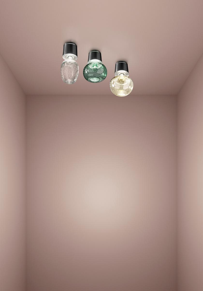 Blown glass ceiling lamp | Aphros by Sylcom