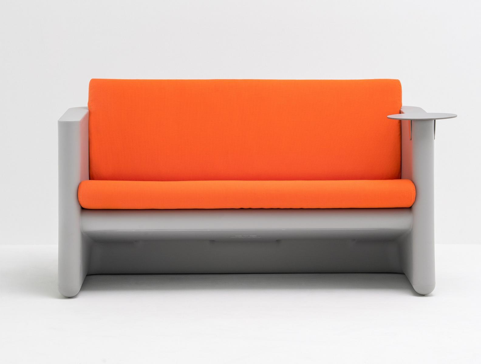 2 seater upholstered polyethylene garden sofa | Sunset 626 by Pedrali