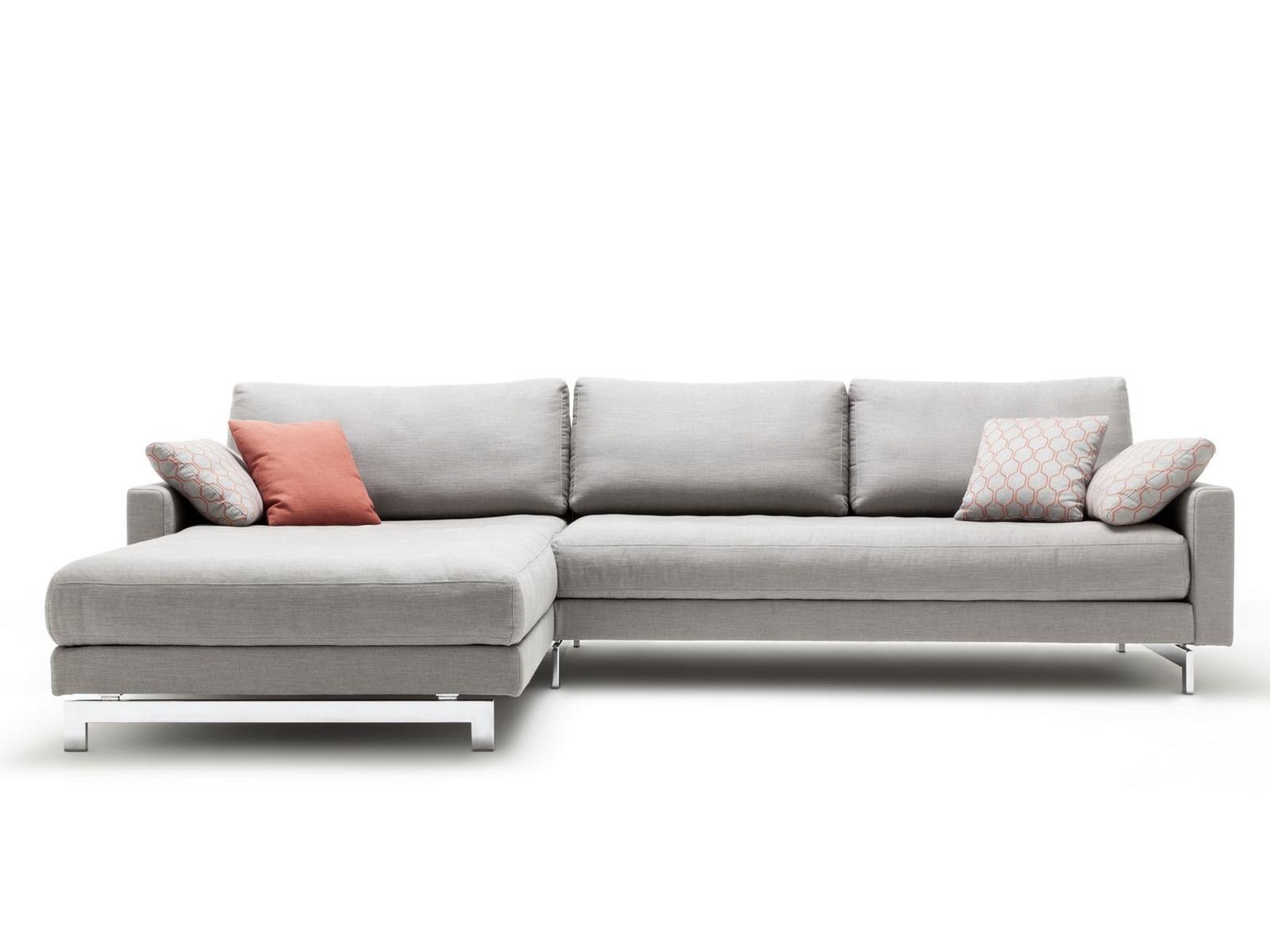 Sectional fabric sofa with chaise longue | 004 Vida by Rolf Benz