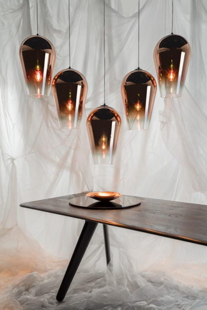 Glass pendant lamp in a contemporary style | Fade by Tom Dixon