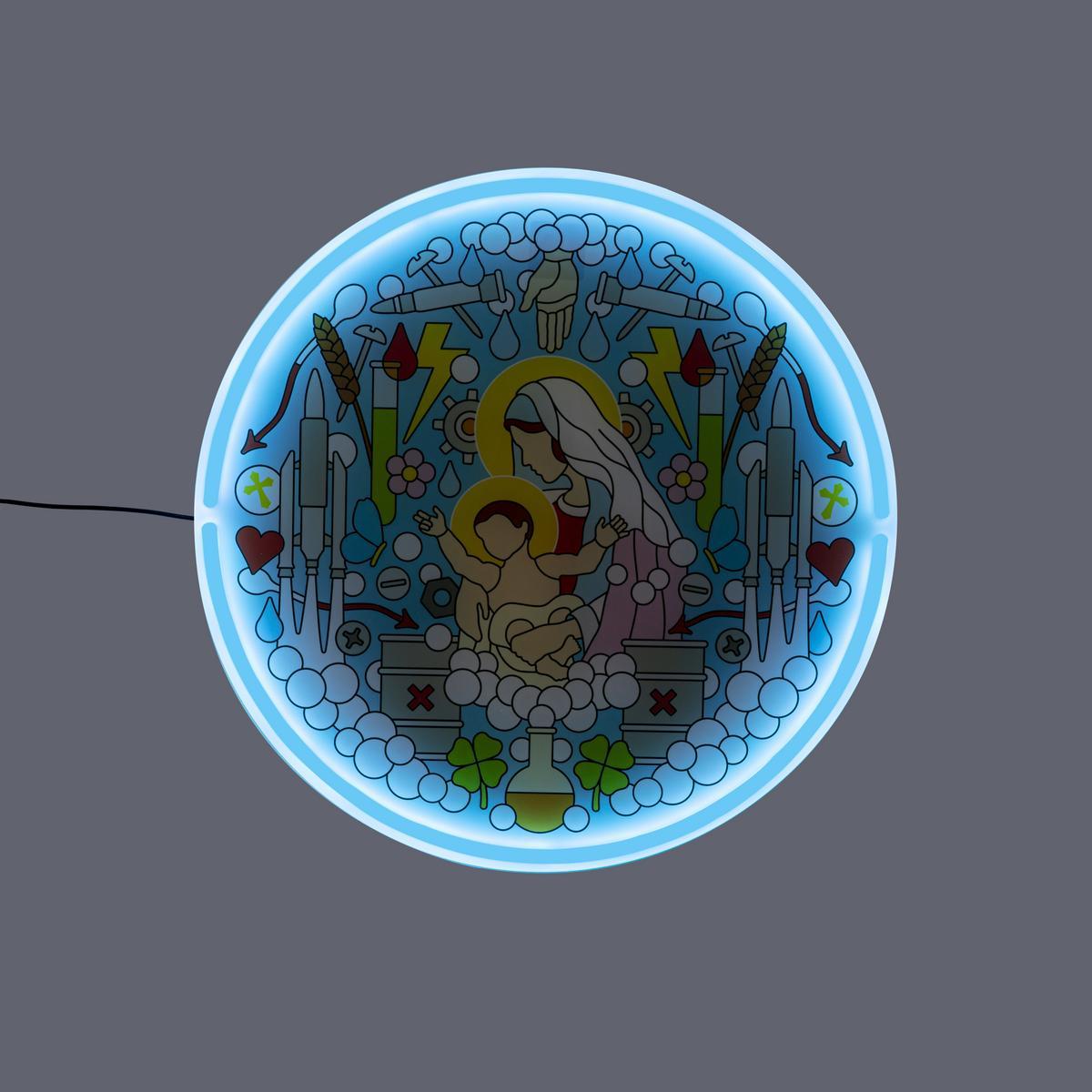 LED acrylic wall lamp | Virgin Mary by Seletti