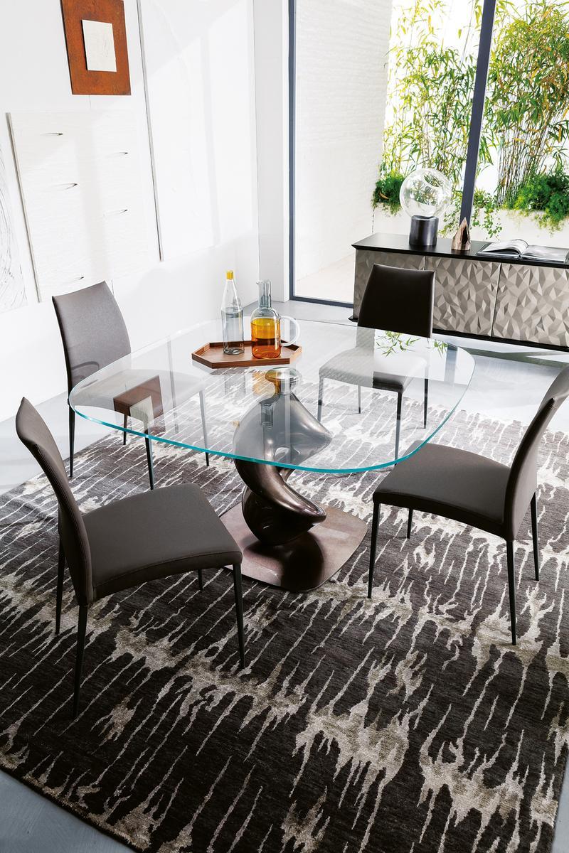 Upholstered Eco-leather chair | Nexus by Ozzio Italia