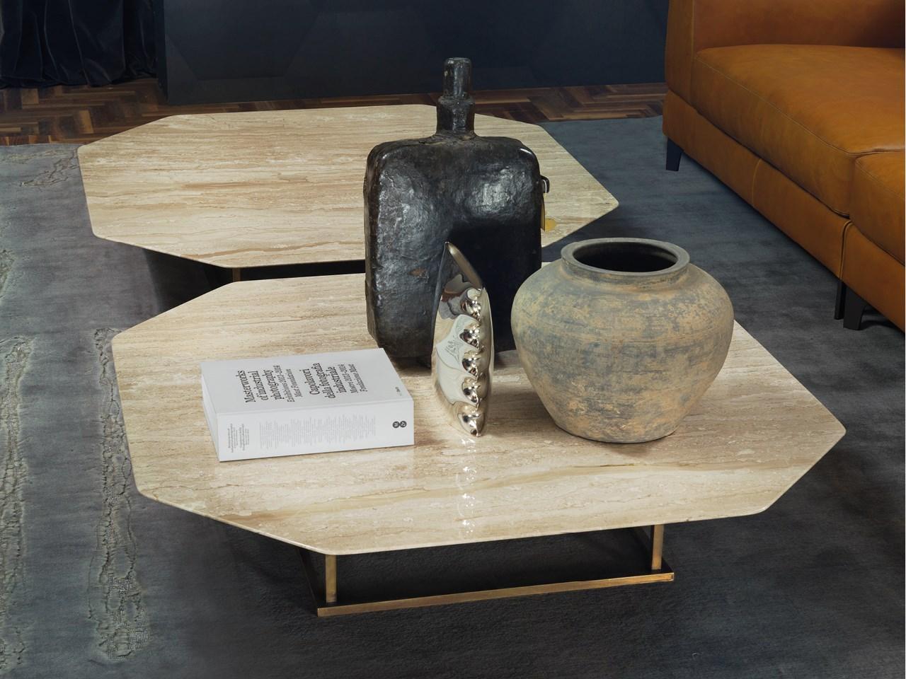 Octagonal marble coffee table | Alex by Borzalino