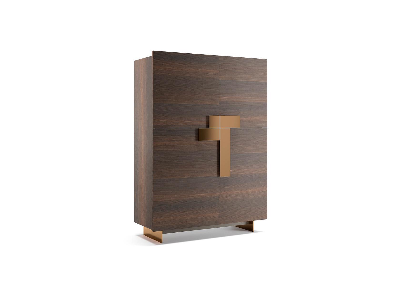 Wooden highboard with doors | Ginevra by Pianca