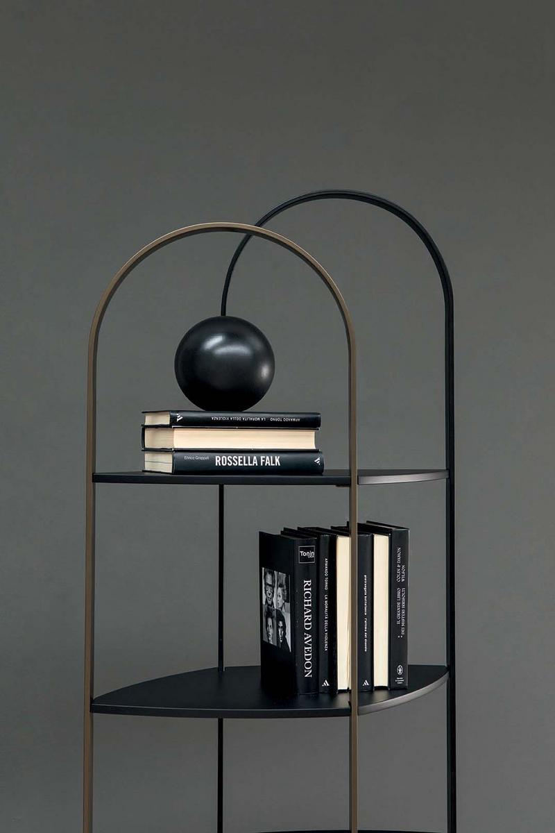 Freestanding painted metal bookcase | Sand by Tonin Casa