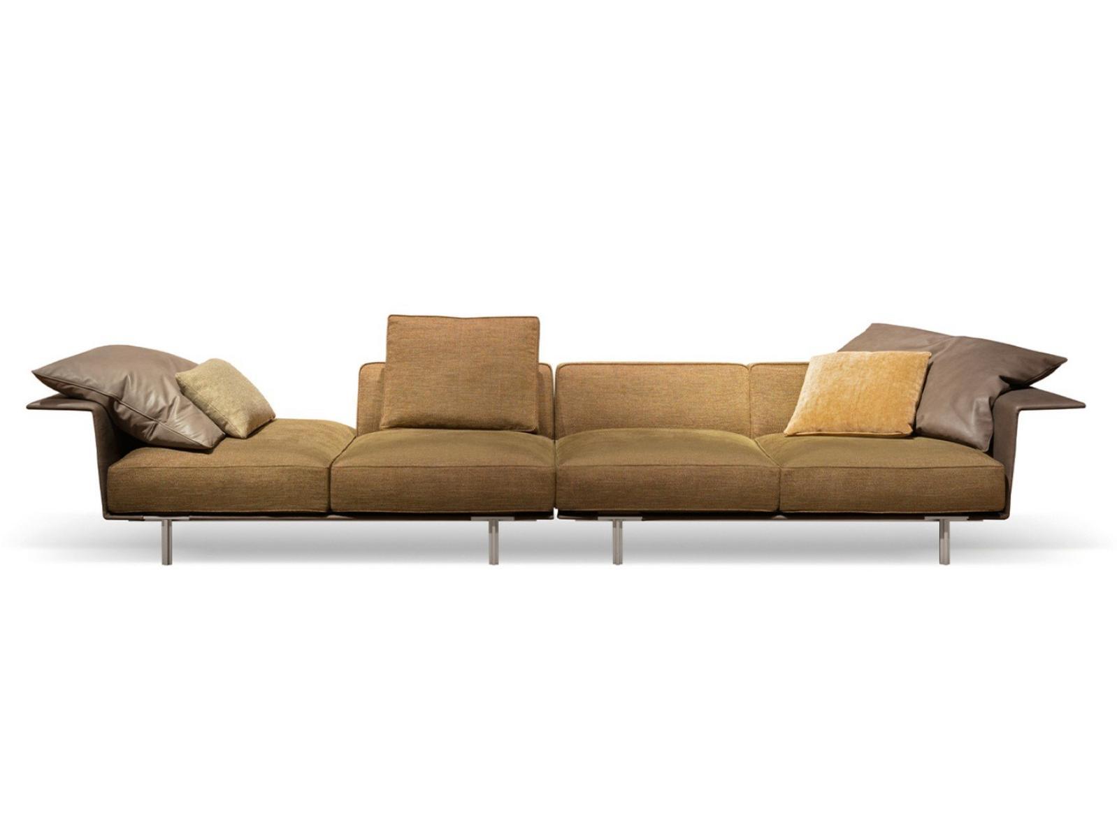 Sectional fabric sofa | Gregor by Molteni