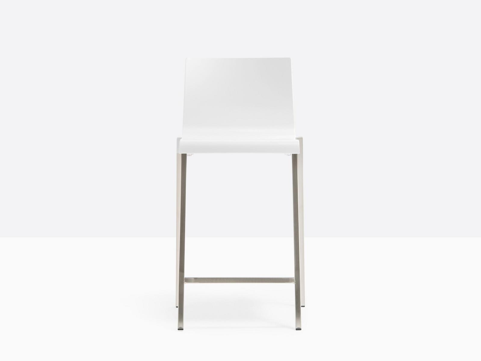 High stool with footrest | Kuadra 1102 by Pedrali