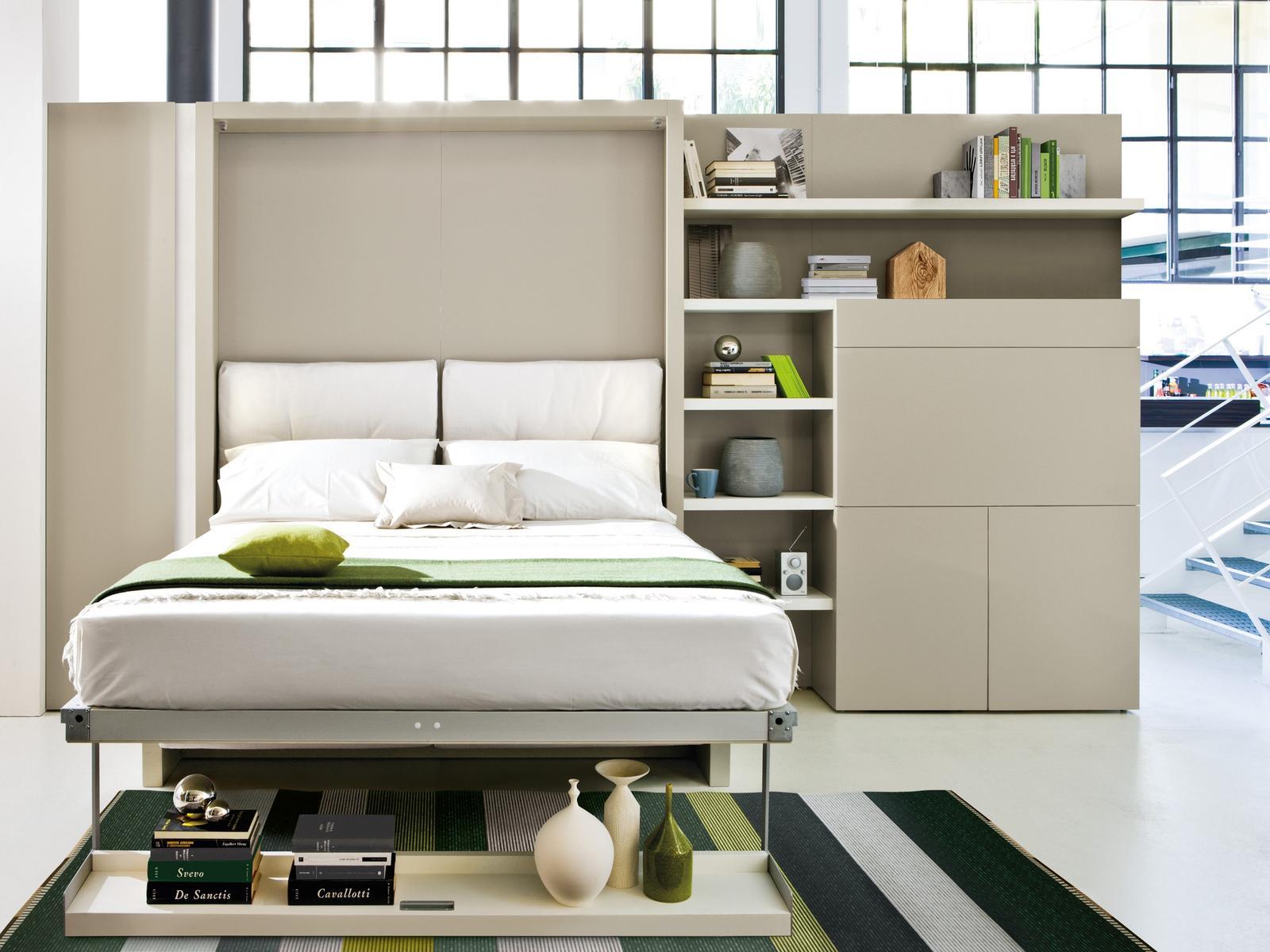 Freestanding melamine-faced chipboard storage wall with secretary desk | Home Office by CLEI