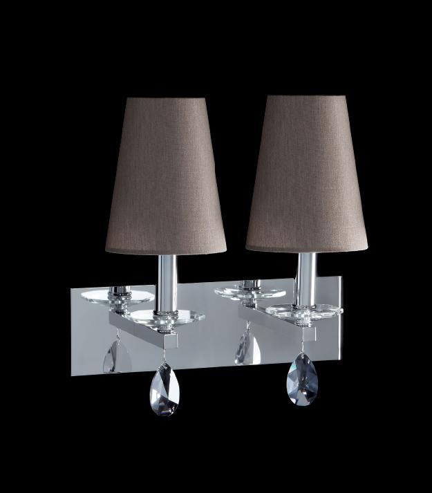 Wall lamp with crystals | Ottagono by Aiardini lighting