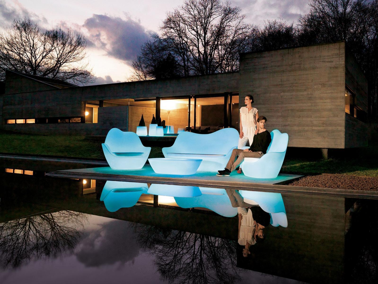 Garden armchair with light | Sabinas by Vondom