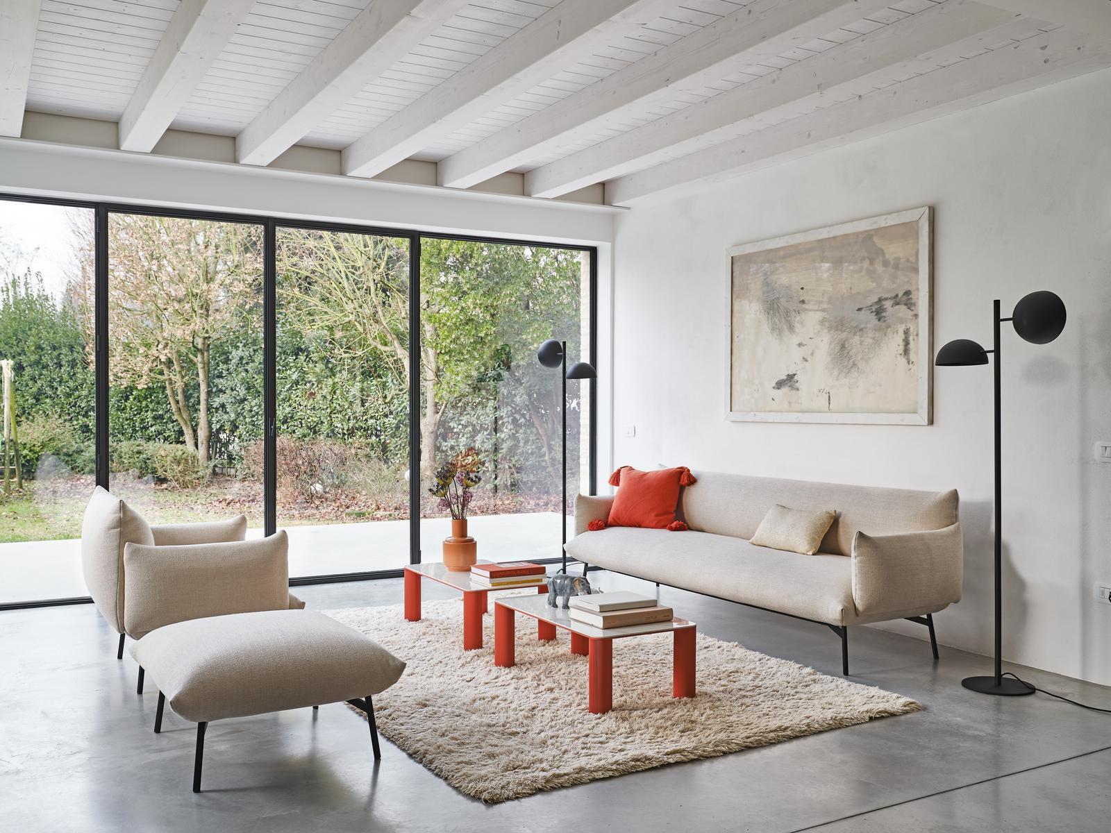 3 seater fabric sofa | Area Dv3 Br M Ts by Midj