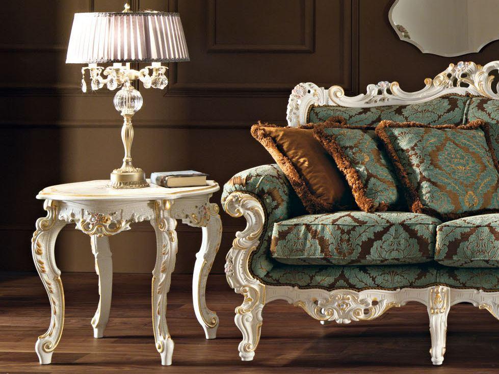 Low square solid wood coffee table | 11617 by Modenese Gastone