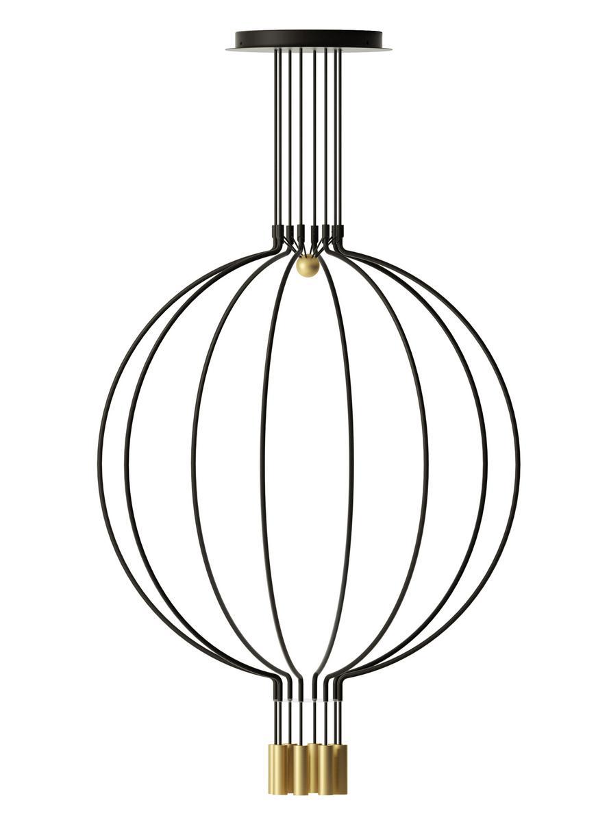 LED metal pendant lamp | Liaison Spliaix8 by Axolight