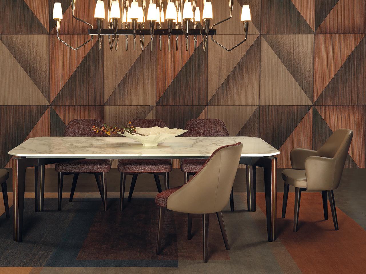 Upholstered leather chair | Bob by Borzalino