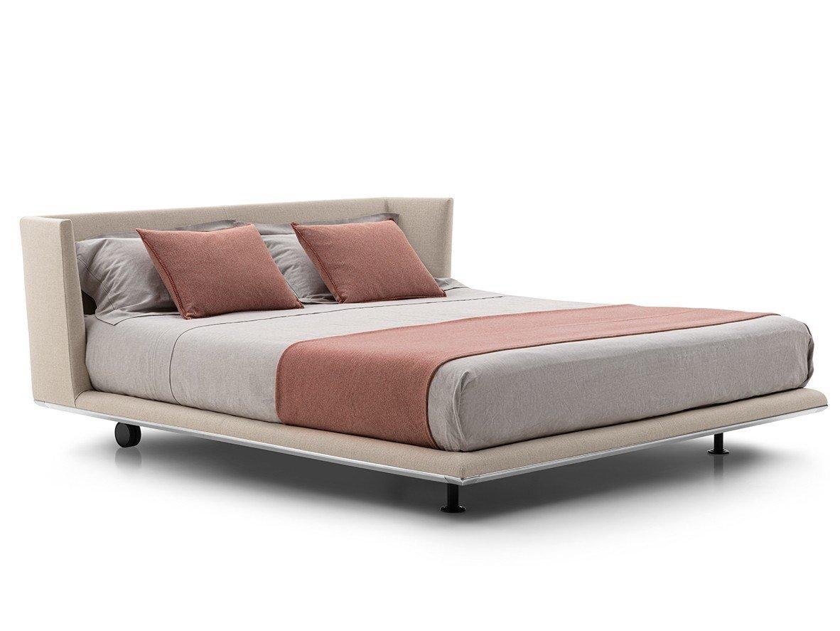 Double bed with upholstered headboard | Noonu by B&B Italia