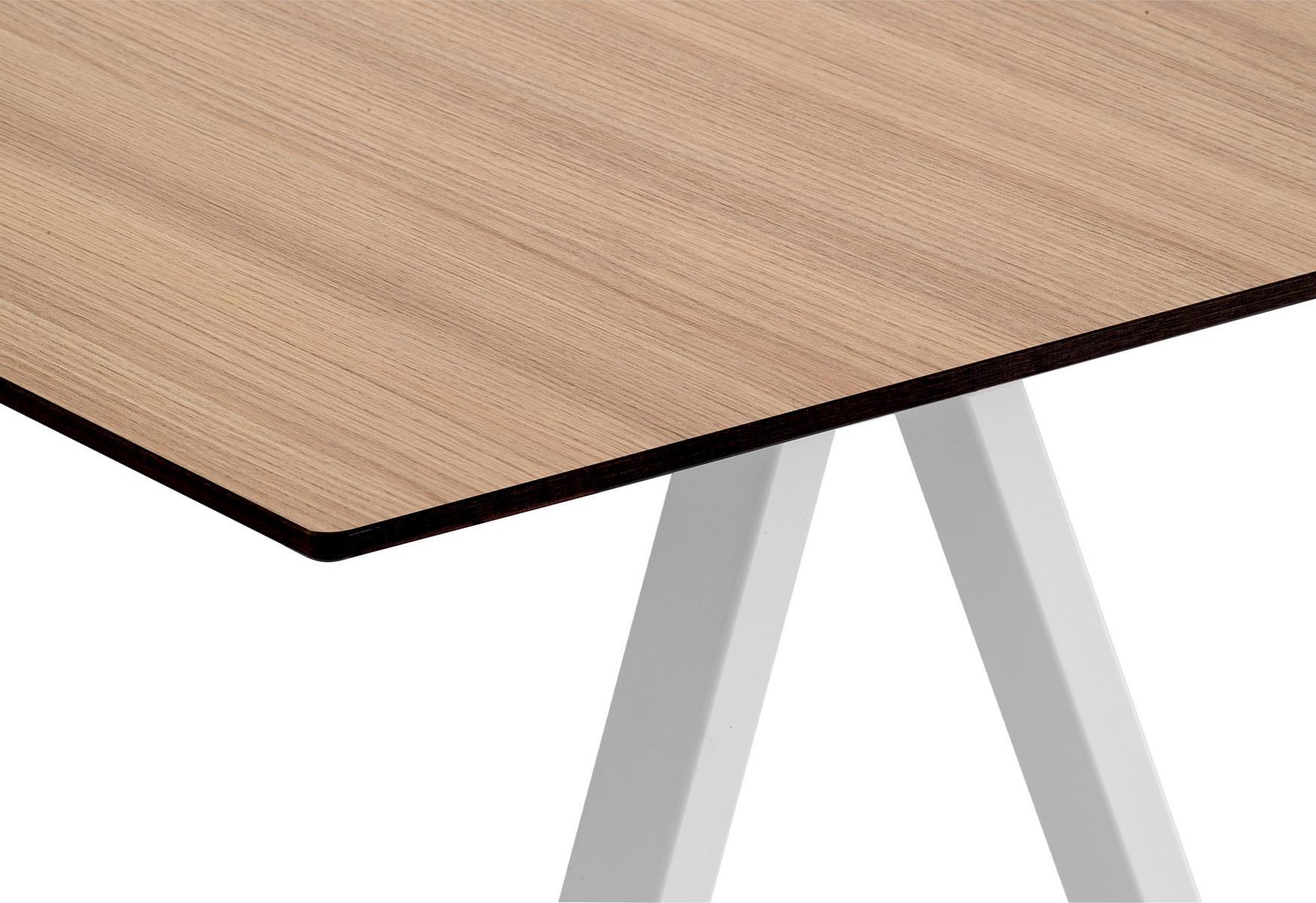 Table with steel trestle legs and solid laminate top | Arki-desk by Pedrali