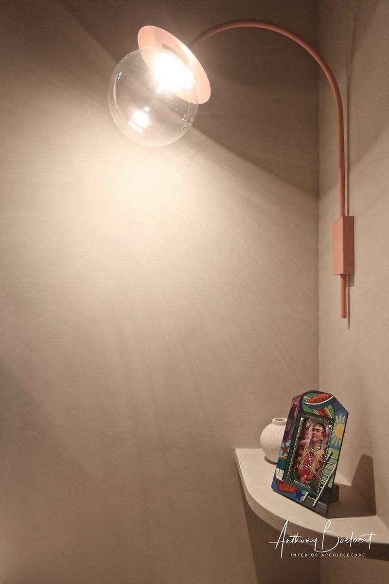 LED glass and aluminium wall lamp | Bangster by Dark