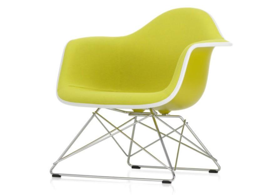 Upholstered fabric easy chair with armrests | Lar by Vitra