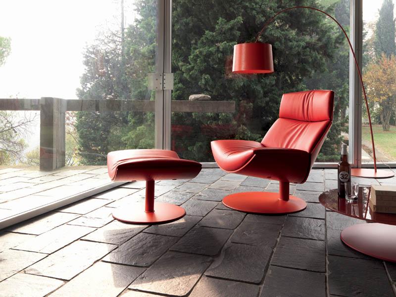Armchair with footstool | Kara by Desiree