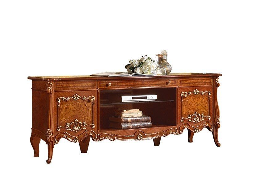 Wooden TV cabinet with doors with drawers | Prestige Plus by Barnini Oseo