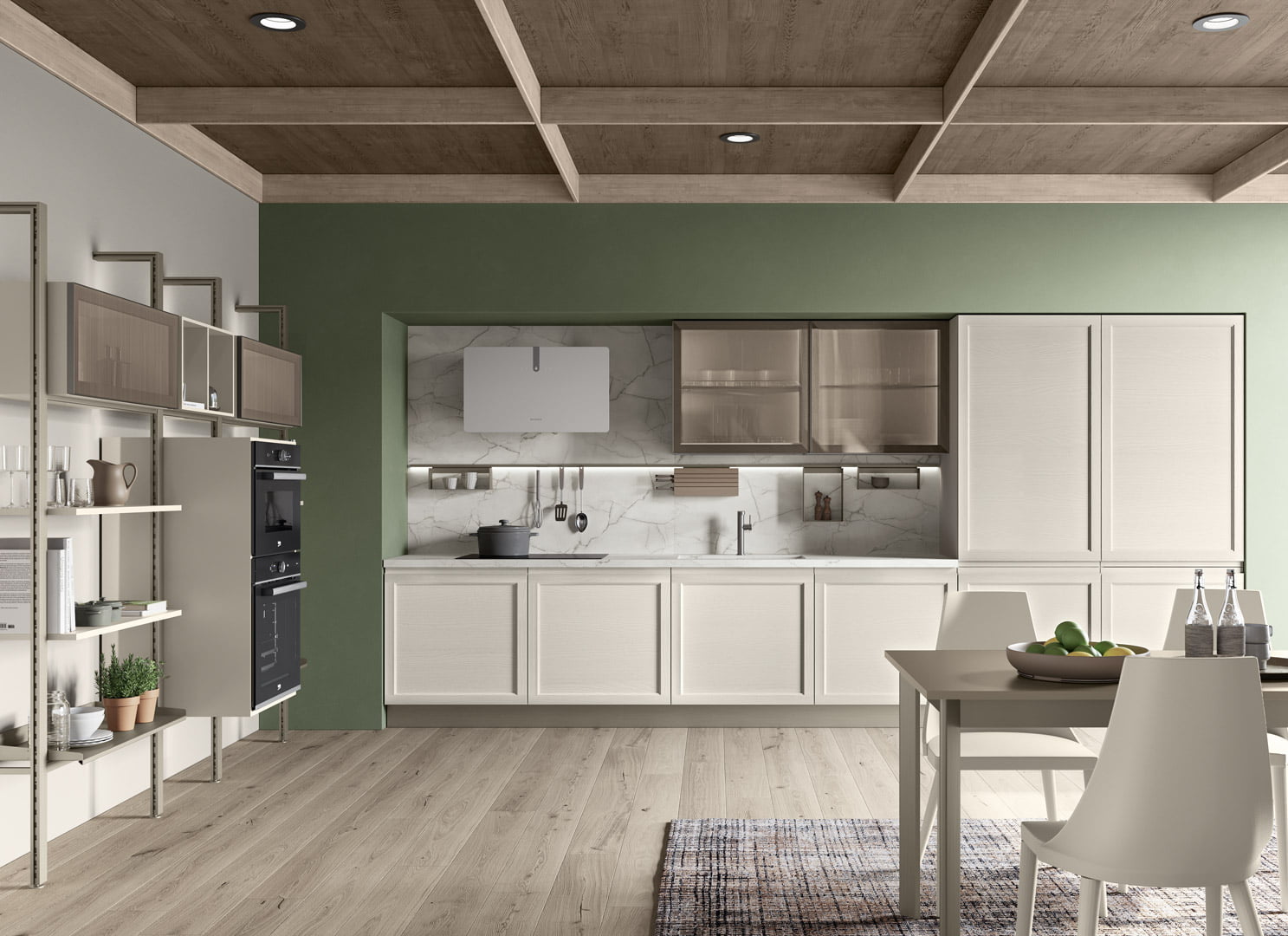 Wood kitchen without handles Creo kitchens Selma