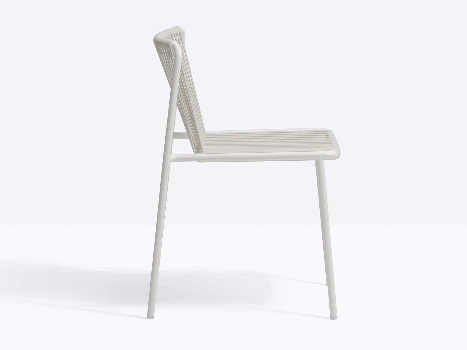 Powder coated steel garden chair | Tribeca 3660 by Pedrali