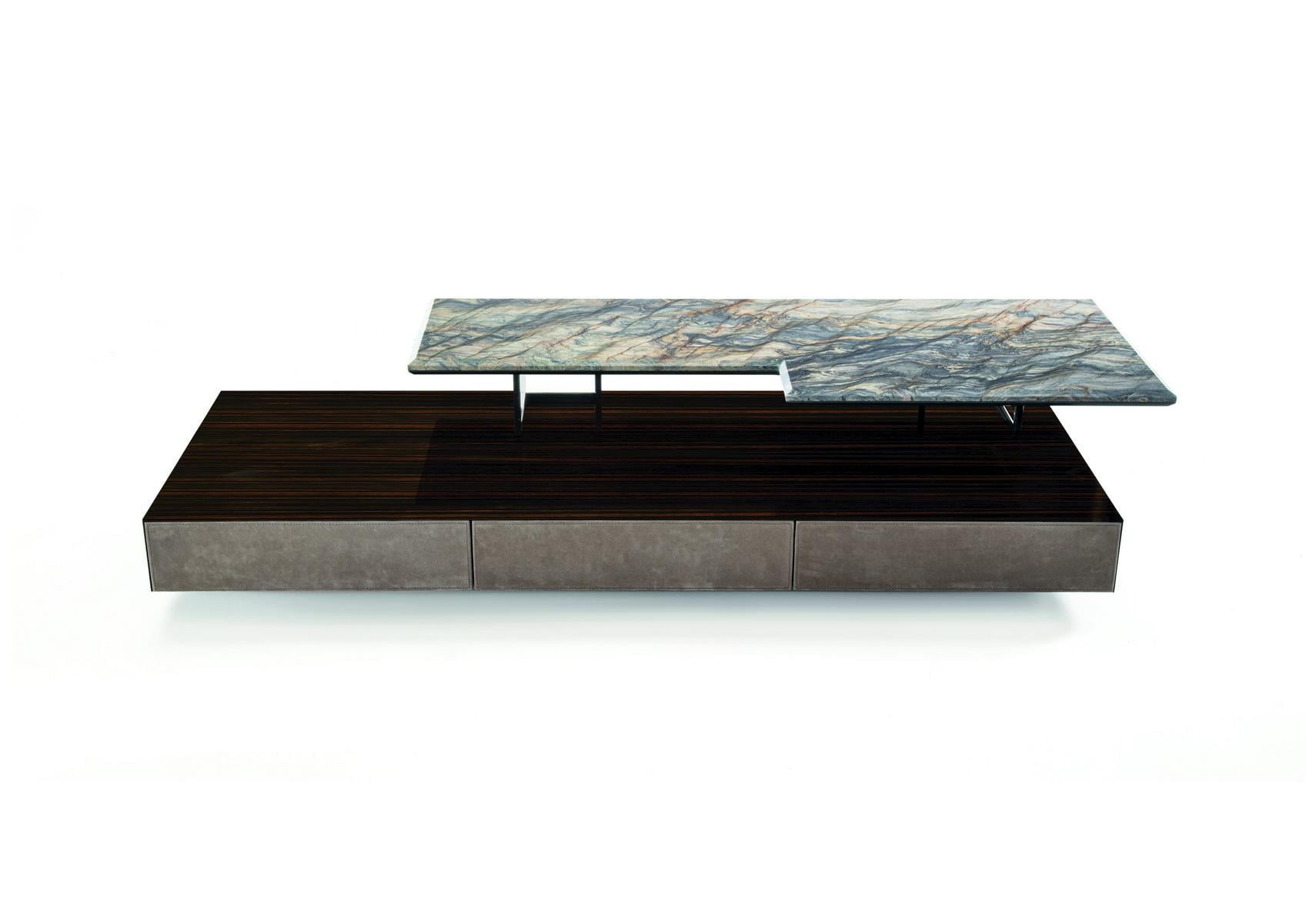 Rectangular stone coffee table | Walt by Longhi