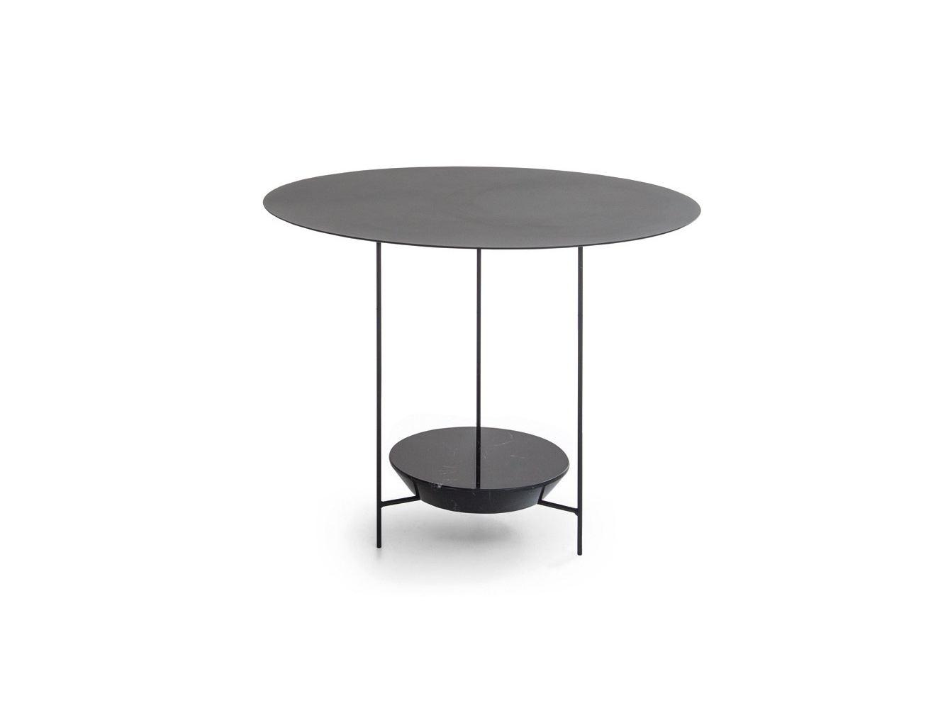 Round marble coffee table | Panna Cotta by Molteni
