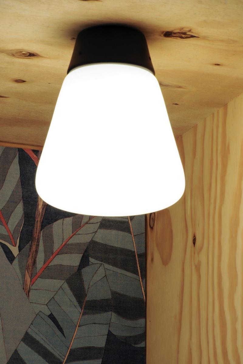 LED glass and aluminium ceiling lamp | Cup Cake by Dark