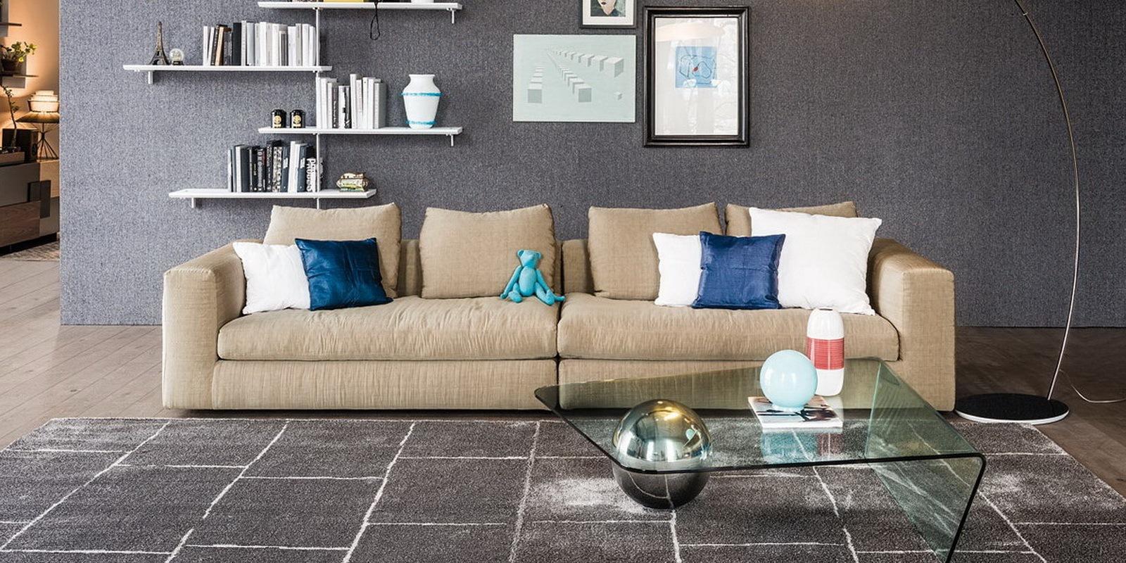 Rectangular glass coffee table | Globe by Cattelan Italia