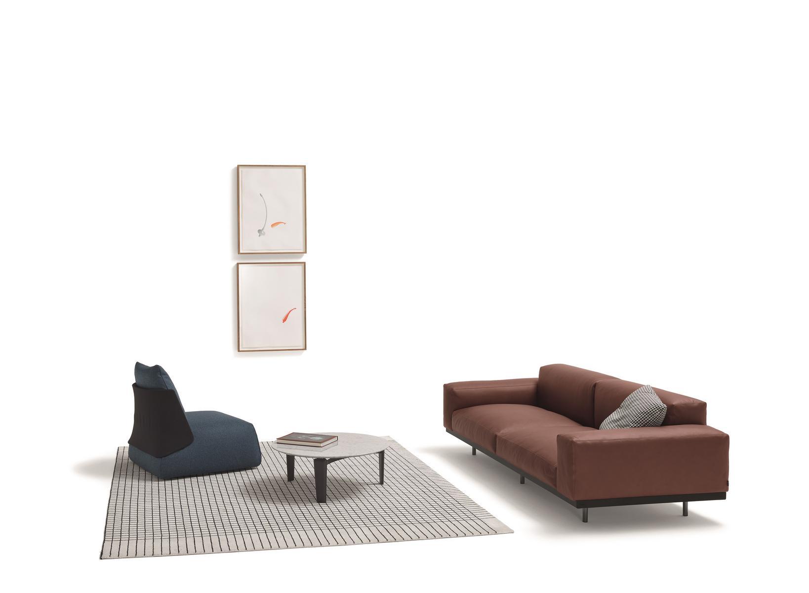 Upholstered fabric armchair with removable cover | Butterfly by Arflex