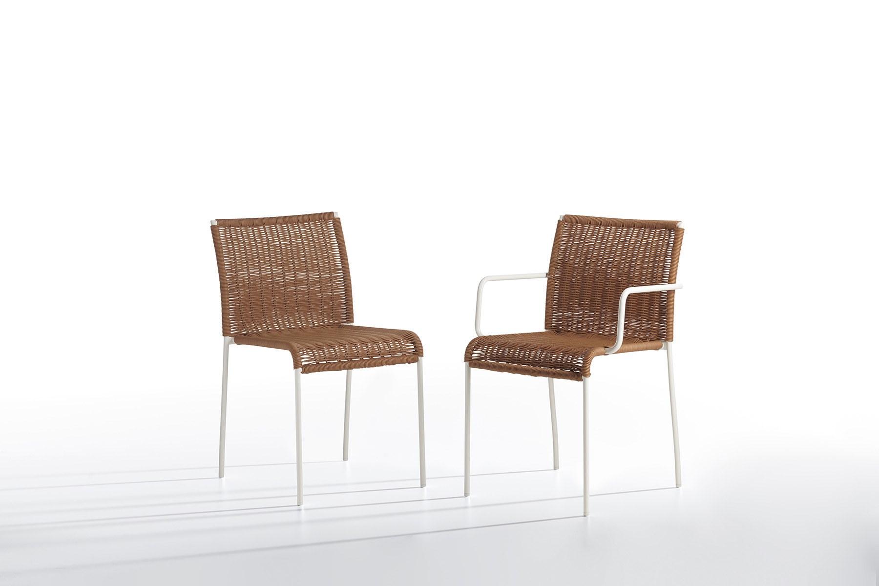 Stackable rope chair | Agra by Potocco